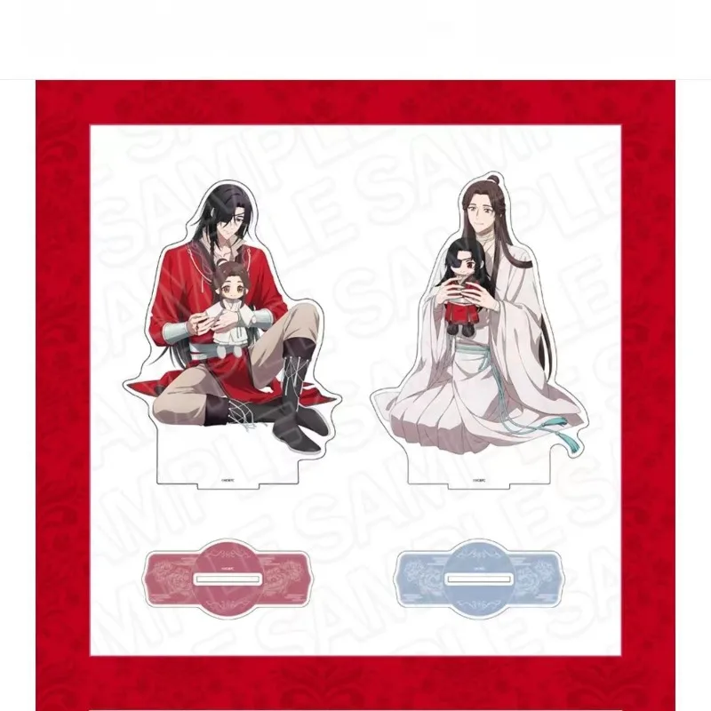 Nebeské oficiálne požehnanie Hua Cheng Xie Lian Stand Cartoon Tian Guan Ci Fu Anime postava akrylovej ozdoby Fanúšikov