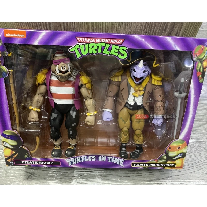 NECA 2017 SDCC Limited Rocksteady Bebop Action Figures Film Teenage Mutant Ninja Korytnačky anime Obrázok 16cm PVC Collectble Hračky