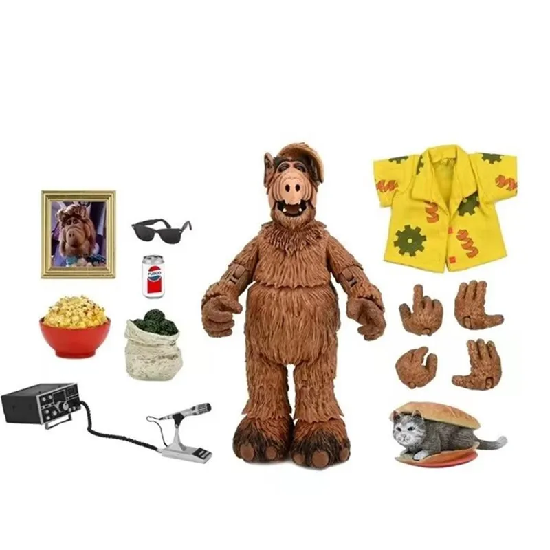 NECA American Dramas Home má AFU ALF 7 palcov PVC akčná figúrka pre deti 14 cm
