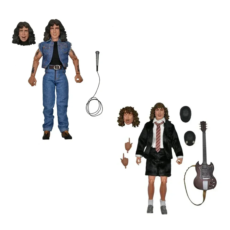 NECA Diaľnica do pekla Bon Scott Angus Young Articulatel Figure Hračky pre zbierku darček