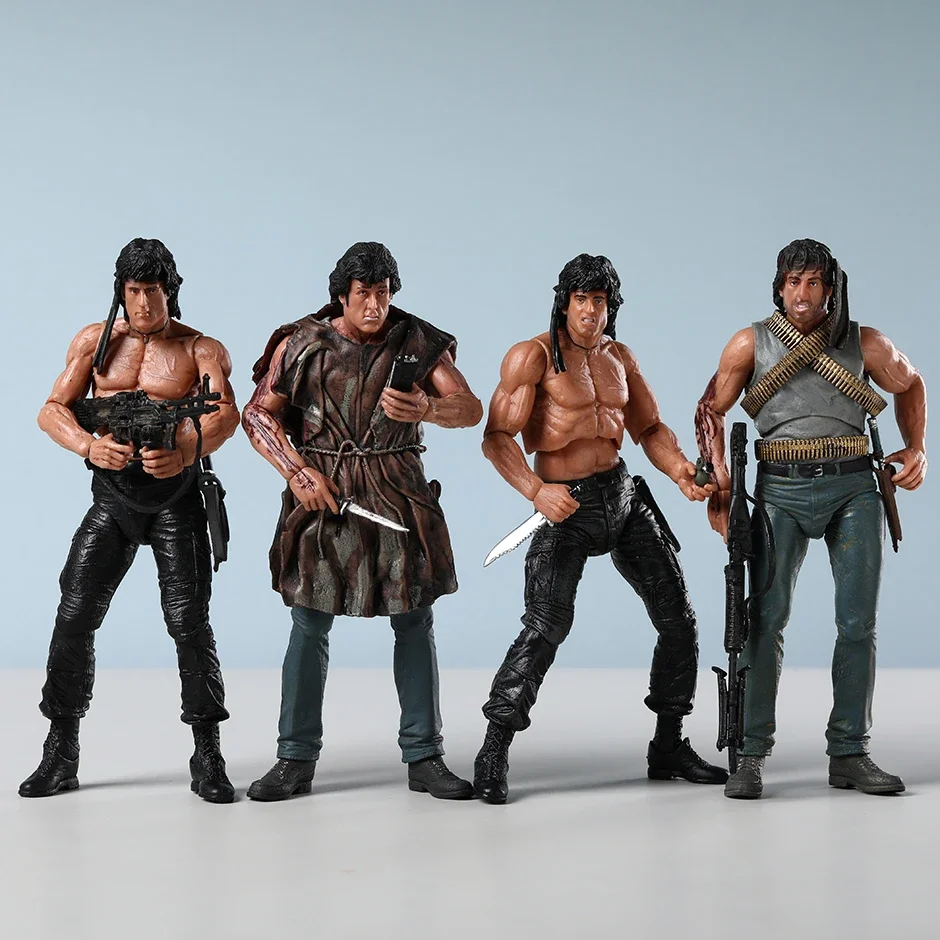 NECA Rambo Force of Freedom (SDCC 2015 exkluzívna) akčná figúrka Zbierka modelu Doll Toy Gift