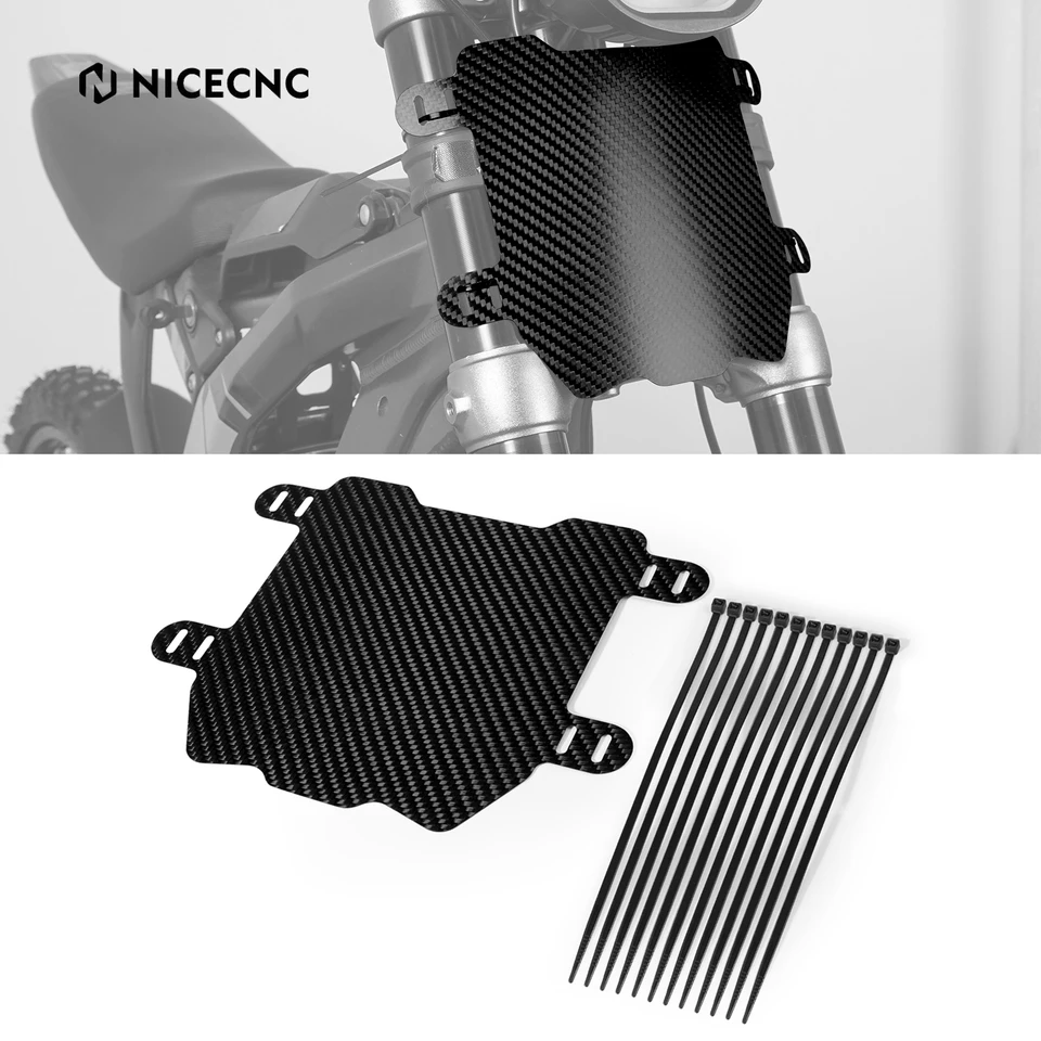 NECECNC pre Surron Light Bee x uhlíkové vlákno Doska predného čísla pre SUR-Ron Light Bee S SEGWAY X160 X260 Elektrická nečistota