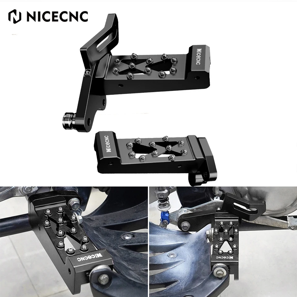 NECECNC pre Yamaha Raptor 700 Footpegs YFM700 Raptor 700R YFM700R SE Special Edition Foot Pegs RESS RESS ATV príslušenstvo ATV príslušenstvo