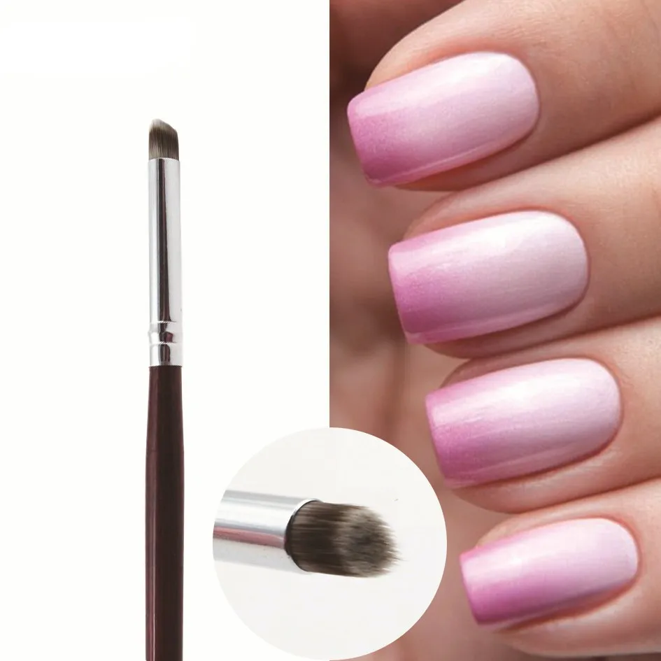 Nechty Art Brush Nail Gradient Kreslenie pero Paint kefka Kefy UV Gél šikmé ústa kefka Postupné maľovanie na nechty na nechty dizajn