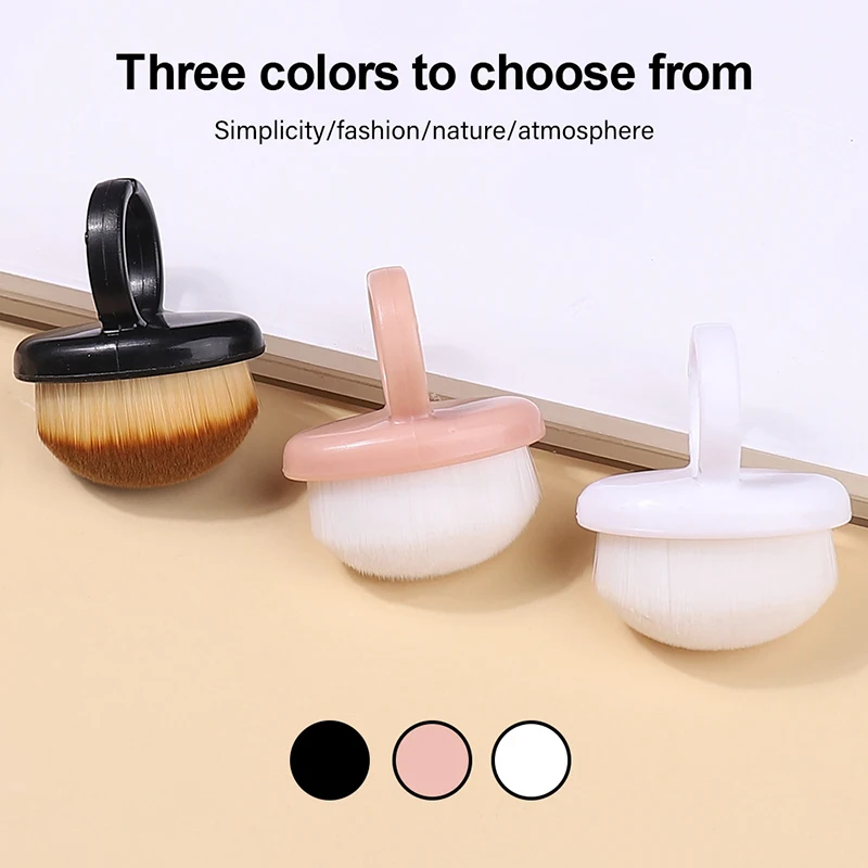 Nechty Art Dust Brush Bruse Brush Oval Gel Gél Čistenie prachu Make-Up