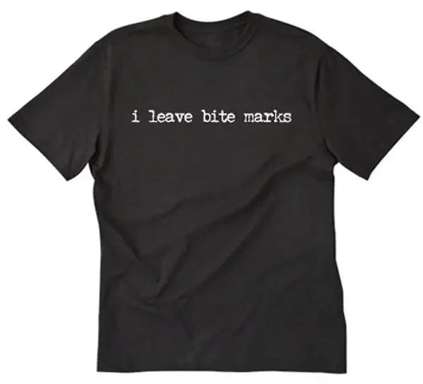 Nechávam uhryznuté značky Tričko Funny Sexy Vampire Naughty Movie Tee Tritle