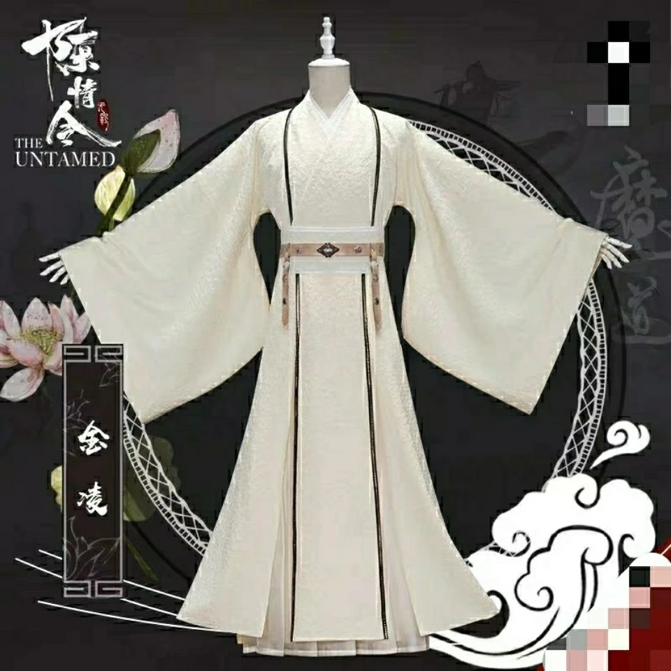 Nedostatý kostým Jinling Cosplay Jin Ling Han Dress Mo Dao Zu Shi Jinling Pánske oblečenie v staroveku