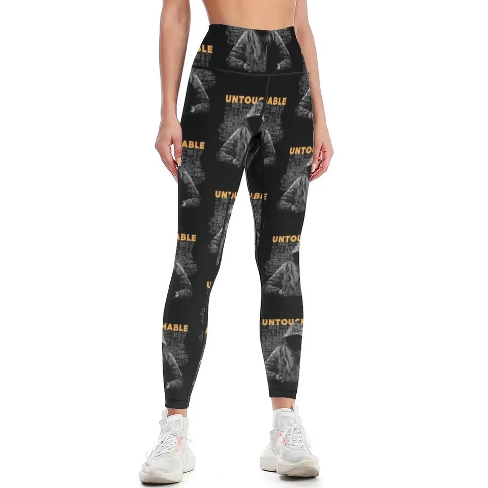 Nedotknuteľné, tričko, album oživenia Eminem, Word Cloud Leggings Sports for Gym Sports Ženy Ženské legíny