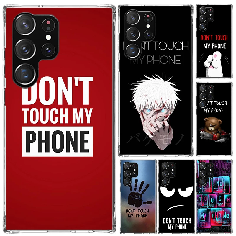 Nedotýkajte sa môjho telefónu pre telefón pre Samsung Galaxy Note 20 Ultra 10 plus 9 8 M12 M21 M30S M51 M52 J4 J6 + J8 Funda Print S