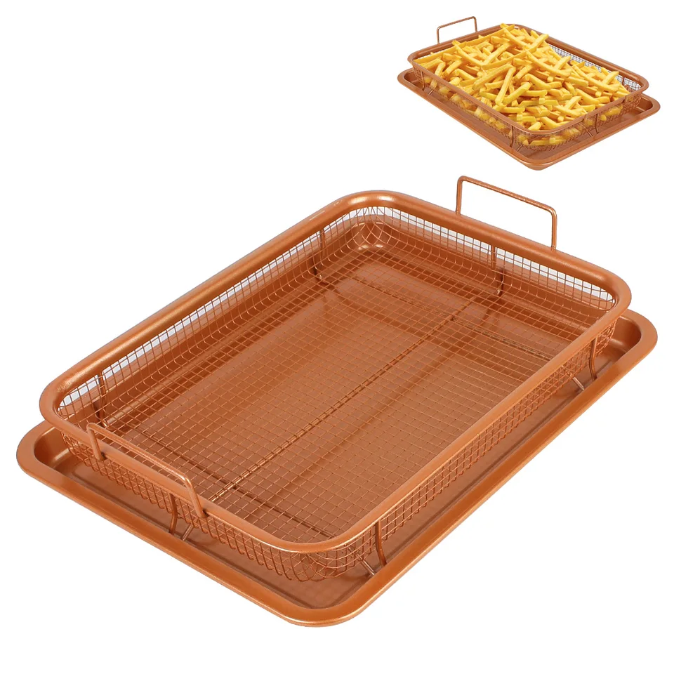 Nedávokový hranolky Basket Olej Fraing Pank Pank z nehrdzavejúcej ocele na pečenie podnos pre rúru Fryer BBQ Kuchynské náradie gril chrumkavé sieť