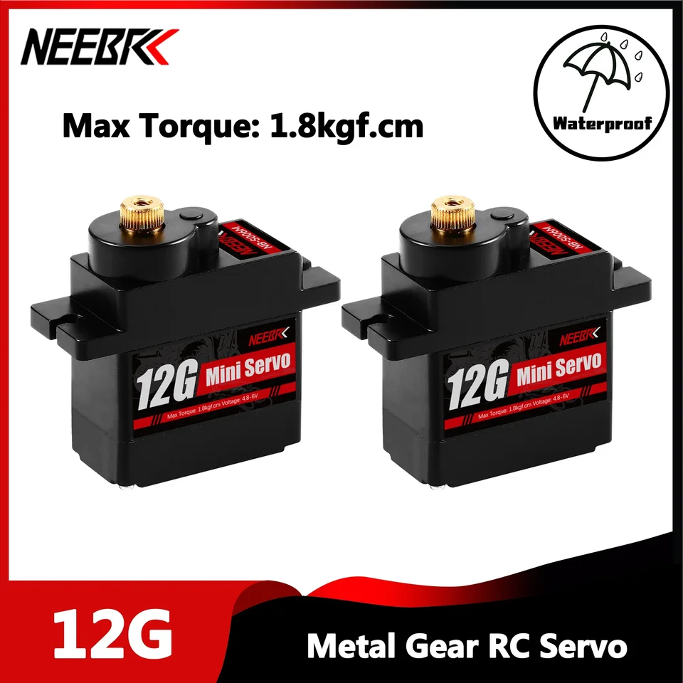 Neebrc 12G Metal Grave Waterproof Digitar Digital Servo pre 1/24 Scale RC Mini Dron Plan Plane Helikoptéra Bože Axiálny SCX24