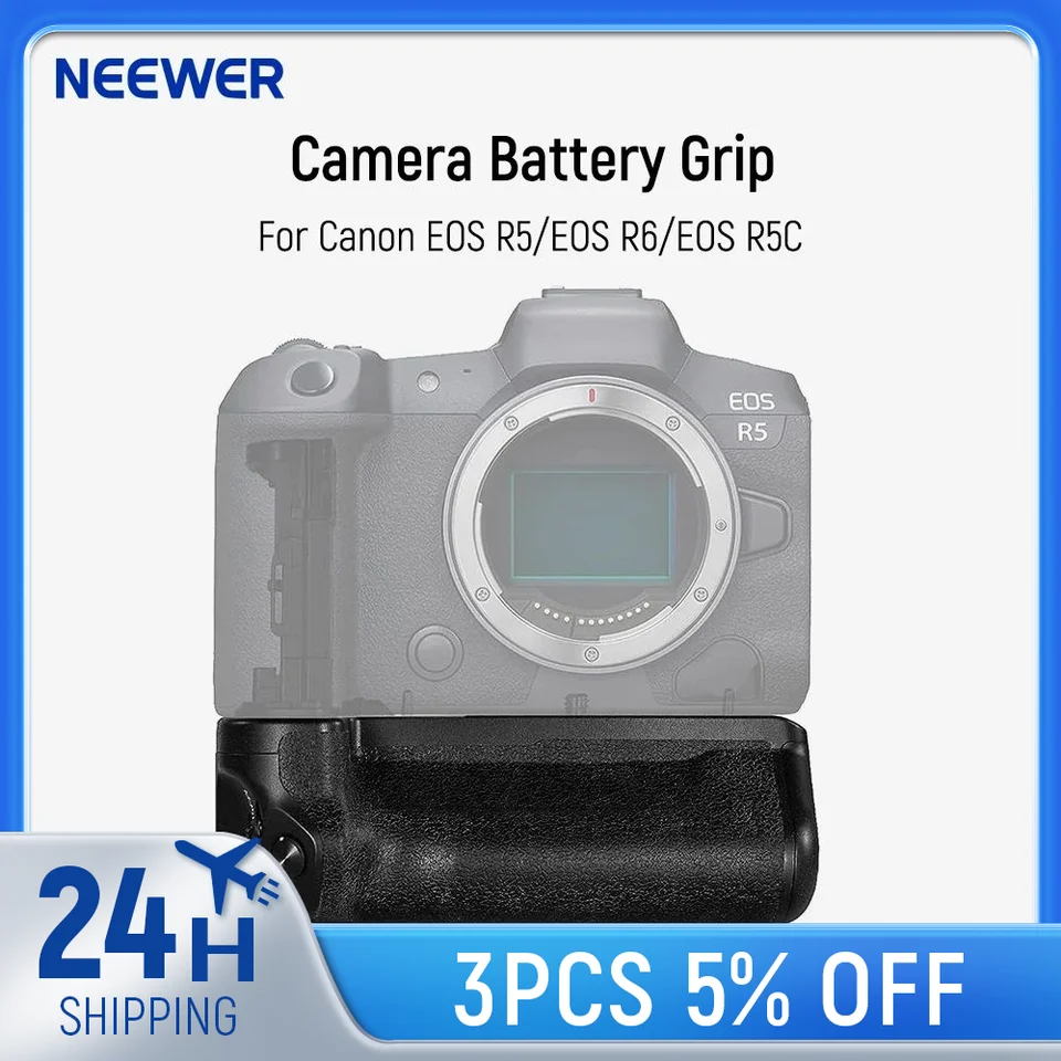Neewer Camera Battery Rukovri výmena za BG-R10 pre Canon EOS R5C R6 R6 Mark II zrkadlové kamery