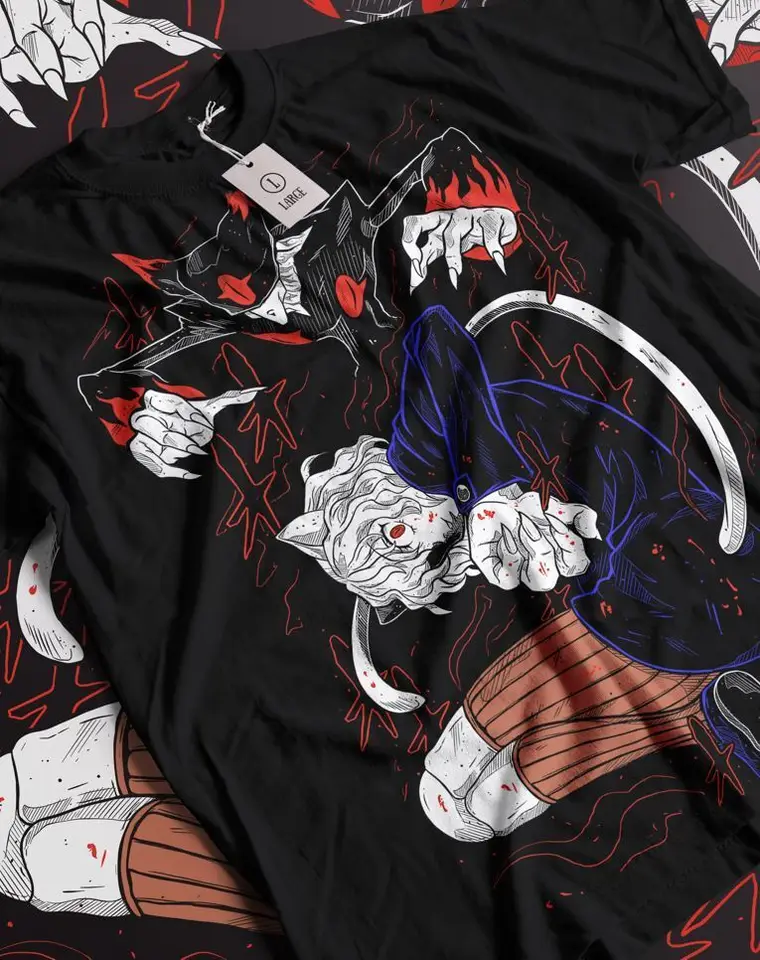 Neferpitou tričko Hunter X Hunter Manga Strip Hxh Anime Tshirt Tee All Vetry