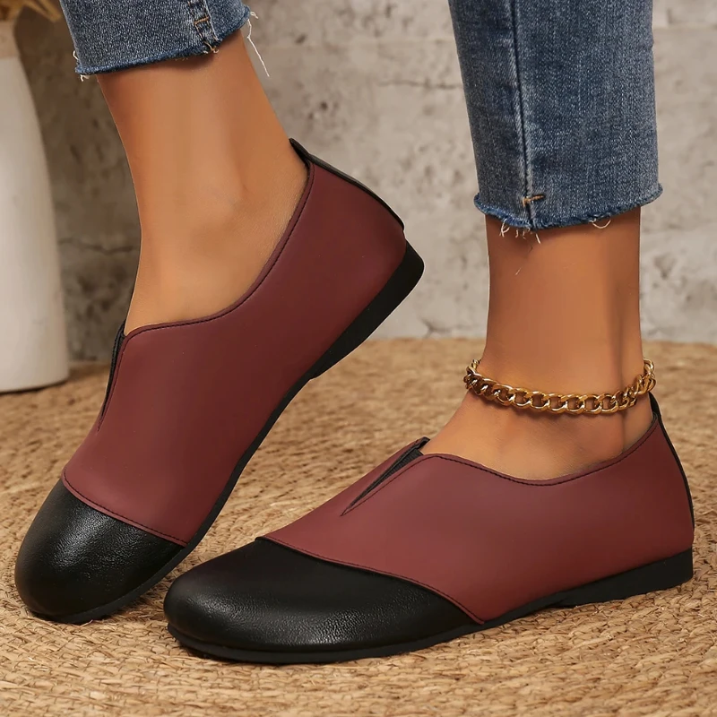Neformálne retro mäkké dno ploché dno Ploché topánky Spring Jeseň Nový pohodlný 2024 Trend Lightweight Baottou Loafers Shoes pre ženy