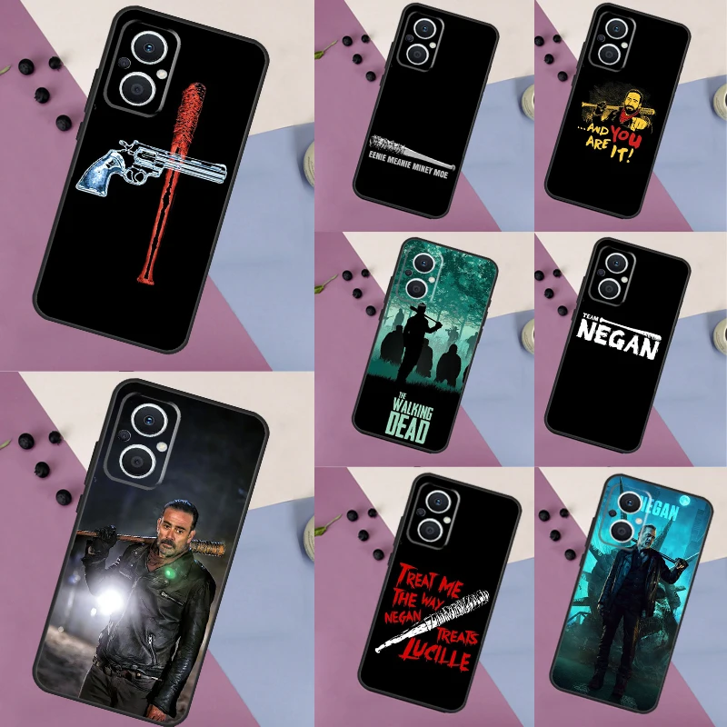 Negan The Walking Dead Case pre Oppo Reno 10 Pro 4 5 6 7 8 Lite 8T 4Z 5Z OPPO Nájdite X3 Neo Lite X2 X5 X6 Pro Cover