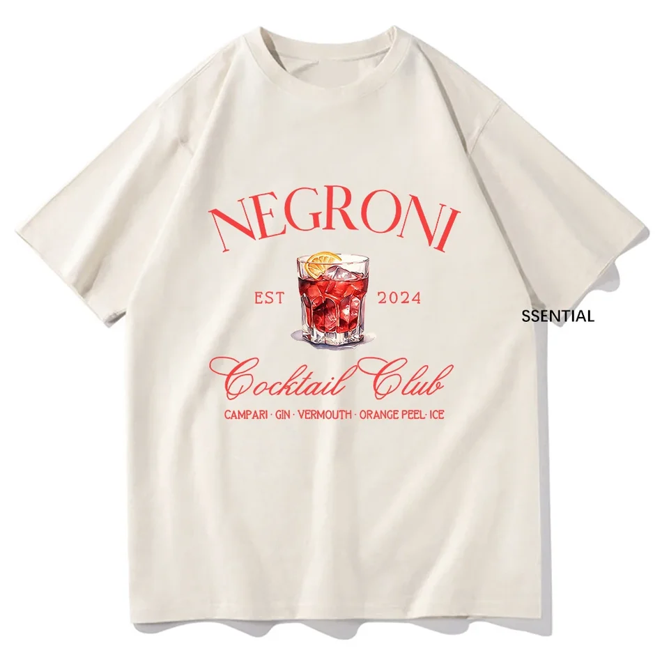 Negroni Social Club T tričká módne muži/ženy oblečenie harajuku vintage tričko unisex streetwear cavlcové topy grafické tričká