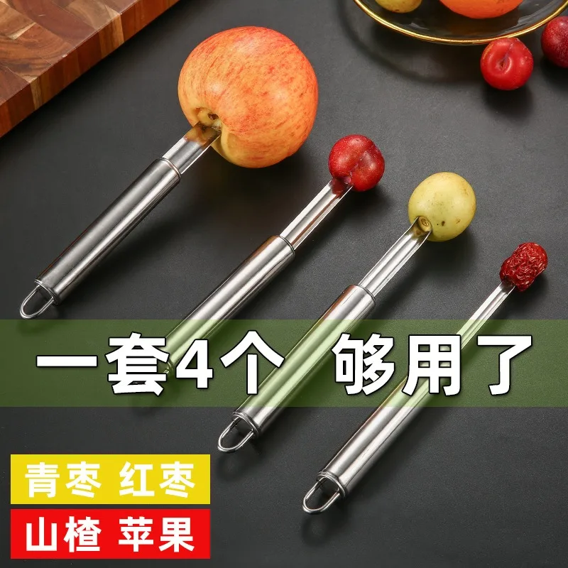 Nehrdzavejúca oceľ Hawthorn Corer Red Dátum Apple Cherry Semeno sťahovanie náradia kuchynské gadgety