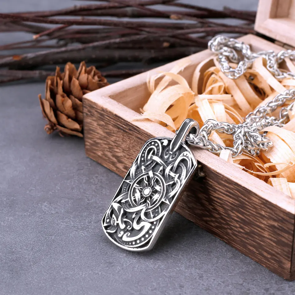Nehrdzavejúca oceľ Vikings odin keltský náhrdelník uzol pre mužov Hip Hop prívesok Náhrdelník Keel retiazka Kreatívne punk amulet mužské šperky
