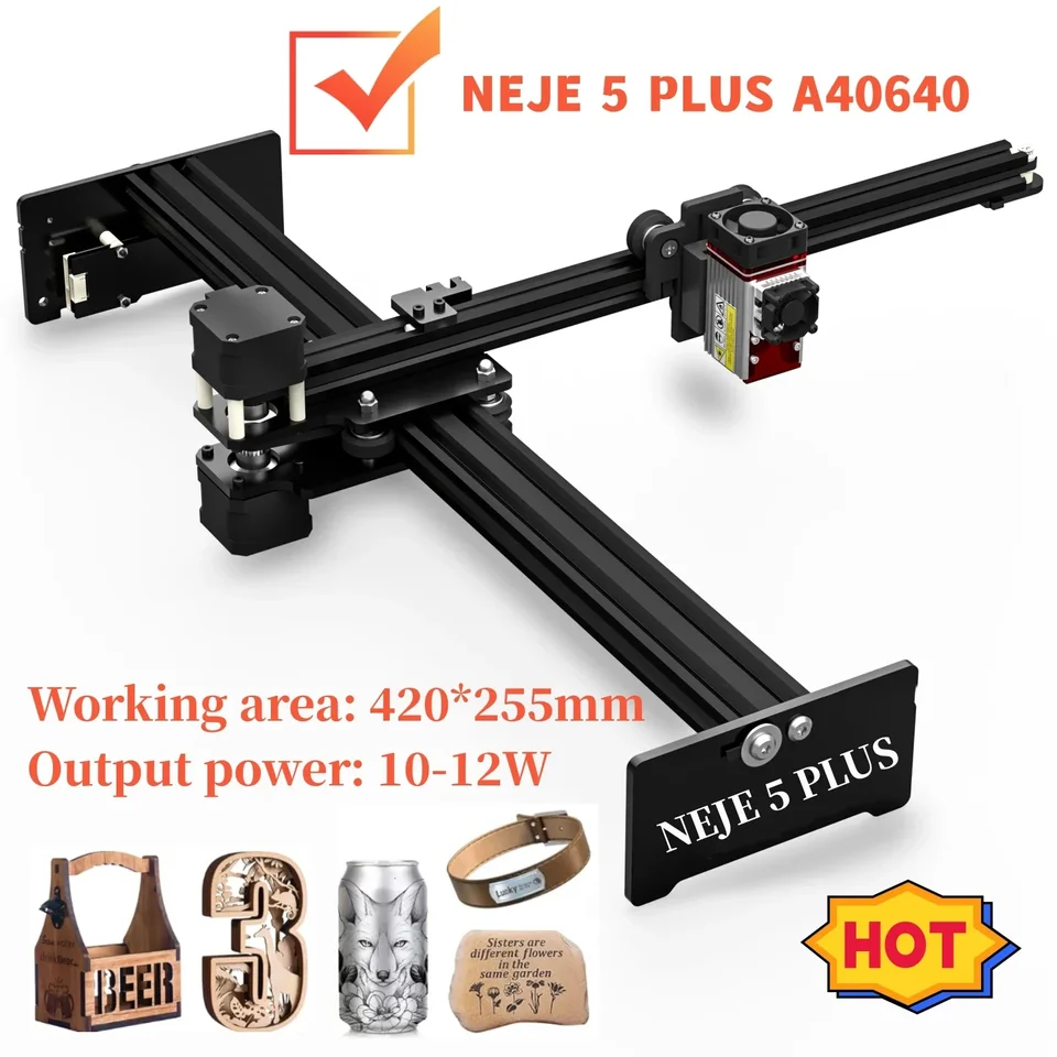 NEJE 5 Plus laserový gravírovací stroj