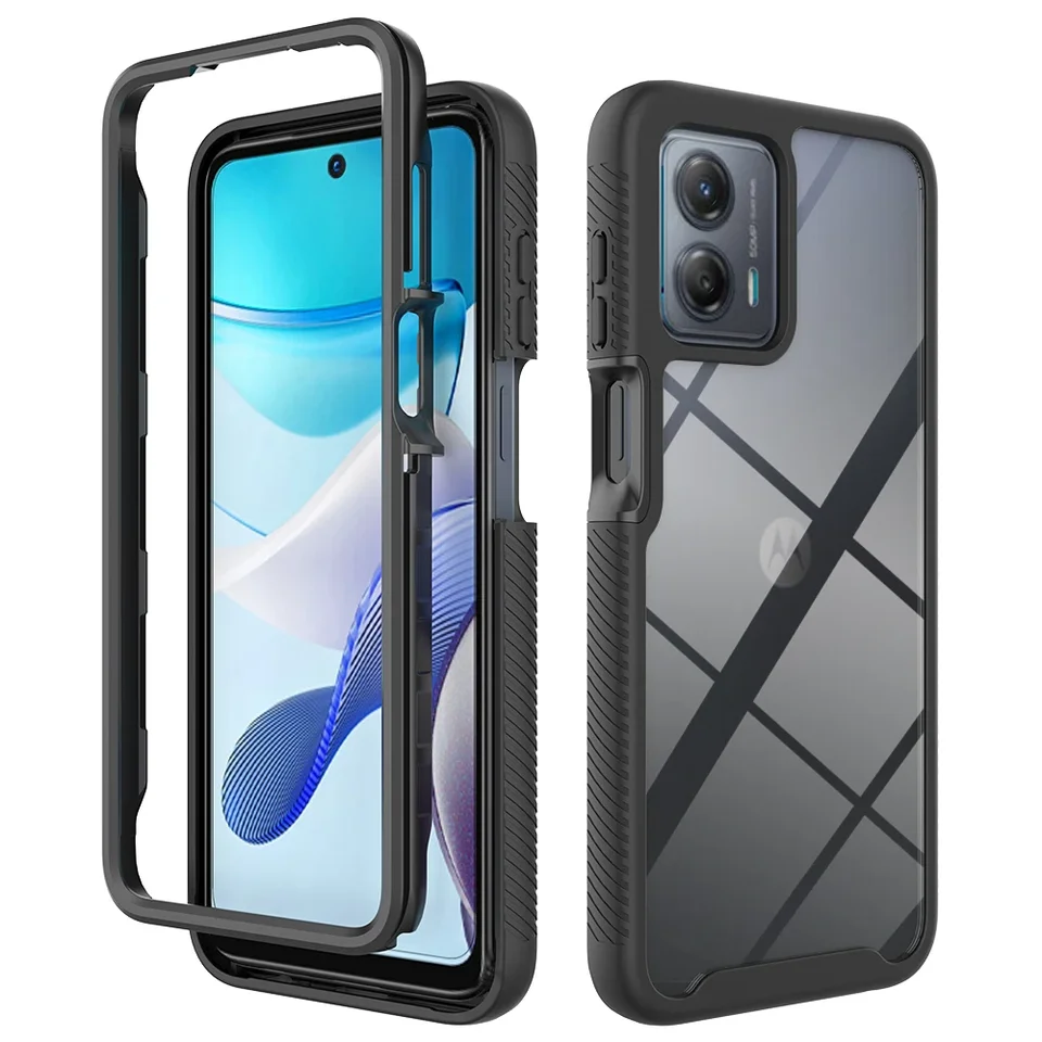 Nekloží priehľadná priehľadná brnenie, puzdro odolný voči šokom pre pancierovanie pre Motorola Moto G Power 5G 2023 Cesty