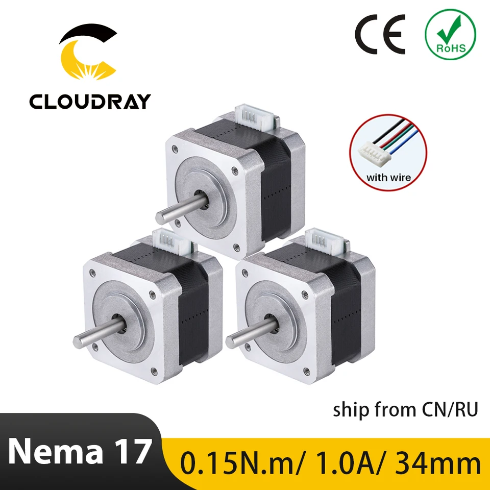 NEMA 17 Krokový motor 42 mm 2 Fáza 15ncm 1A Krokper motor so 4-olejovým káblom DuPont pre 3D tlačiareň CNC XYZ