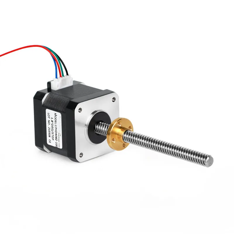 NEMA 17 Lineárny krokový motor s olovnou skrutkou TR8*8 400 mm 500 mm 600 mm dlhá olovna