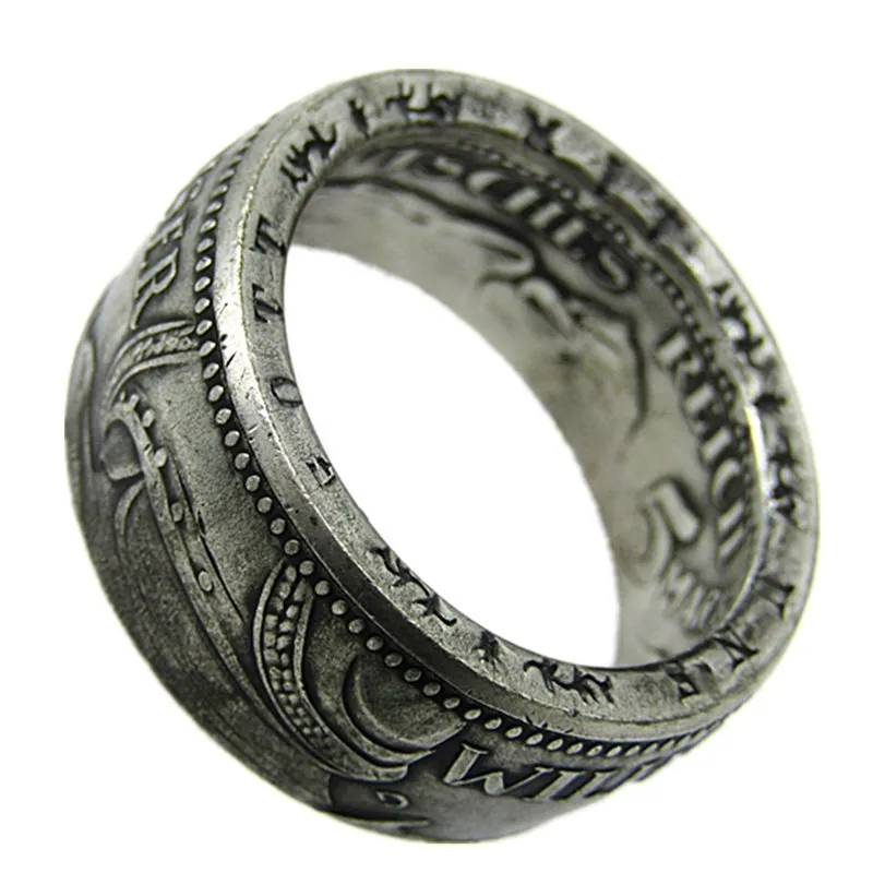 Nemecko Silver 5 Mark 1913 Copper-Nickel Coin Ring Rand vyrábaný vo veľkostiach 8-16