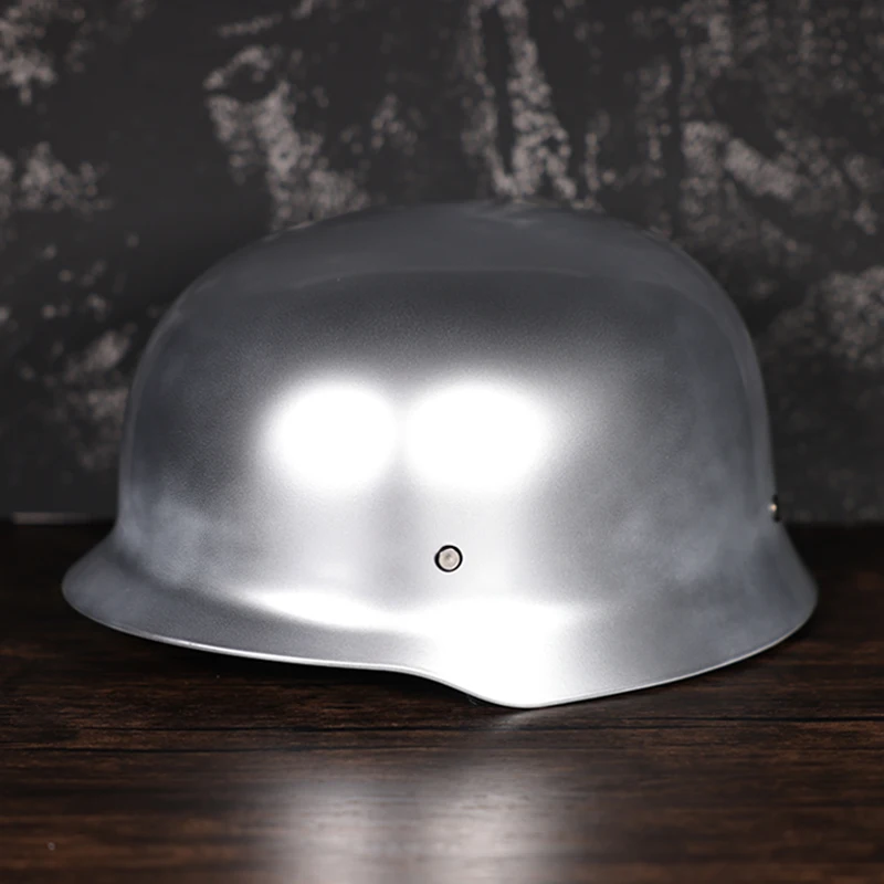 Nemecký motocykel druhej svetovej vojny v štýle polovičná prilba Chopper Pilot Pilotné okuliare Otvorená tvár motocicleta kapacita Casco Casque Kask