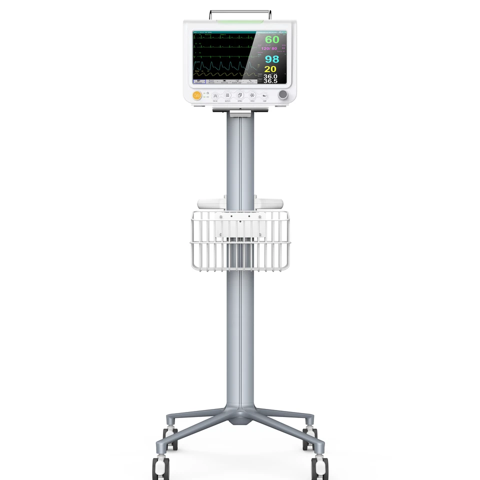 Nemocnica 7-8 palcový viacparametrový ľudský alebo zvierací srdce Monitor prenosné vitálne príznaky Monitor