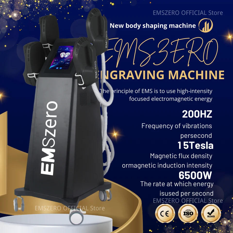 NEO 6500W RF EMS sochárka stroja Emszero FAT Body Schulpting Zlimovanie svalovej stimulácie Hmotnosť straty 15 elektromagnetickej technológie