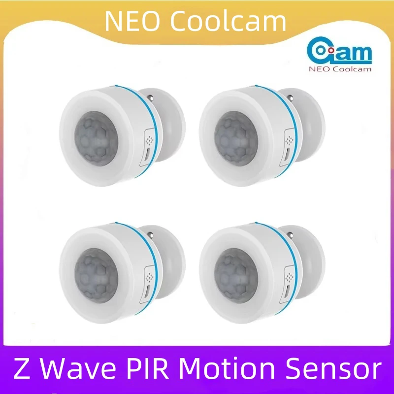 Neo Coolcam Z Wave Plus PIR detektor pohybu Teplota vlhkosti Svetlo Snímač USB Zwave PIR Sensor Pracuje s inteligentným