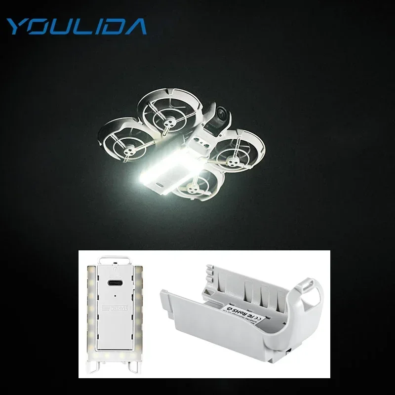 NEO LED podvozok pre DJI Neo Dron Night Let Let Light Extension 10 mm výška svietidla nohy nabíjateľné doplnky