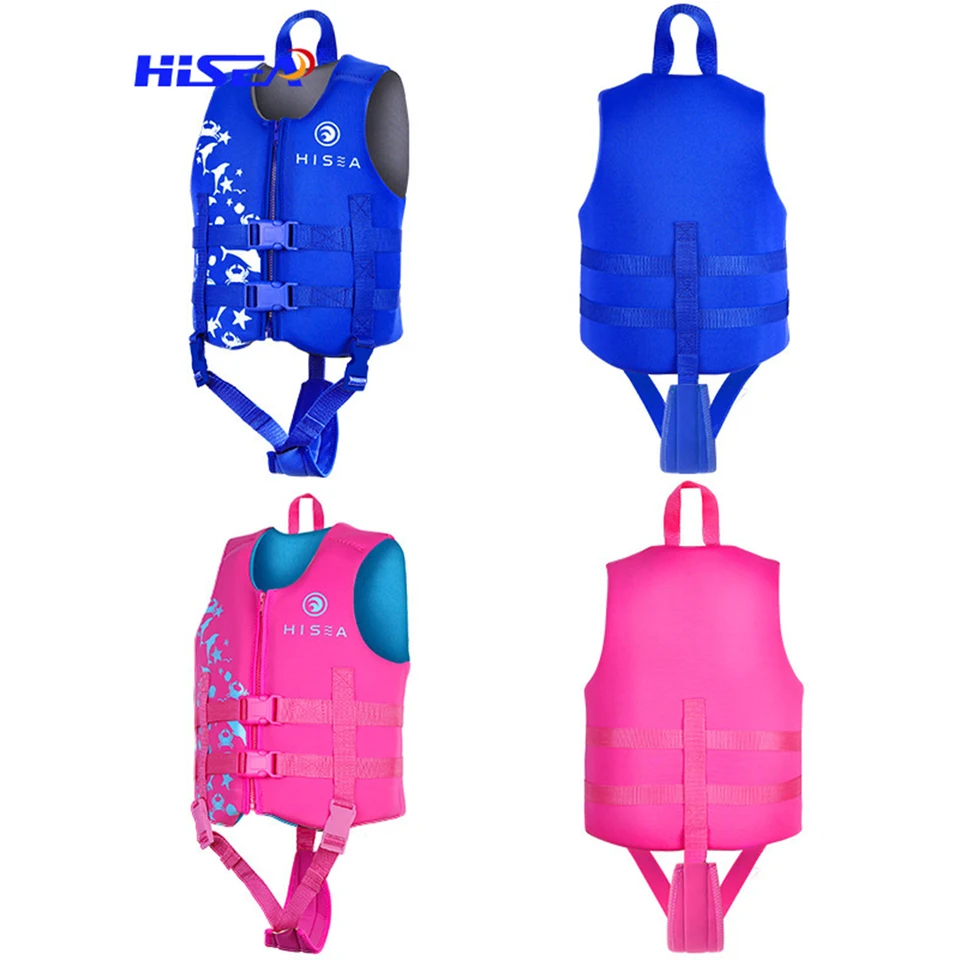 Neoprénové detské záchranné vesty, vesta vztlaku, vodné športy, pláž, surfovanie, plávanie, plachtenie, rafting, bezpečnosť, nové