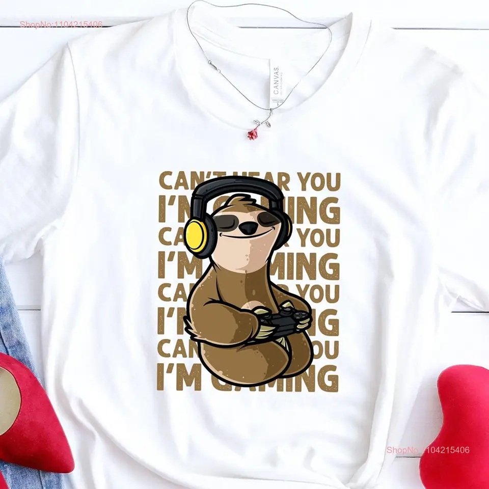 Nepočujem ťa, že som hier na tričko Funny Game Addict S pre Gamer mu milovníci videa dlhé alebo krátke rukávy