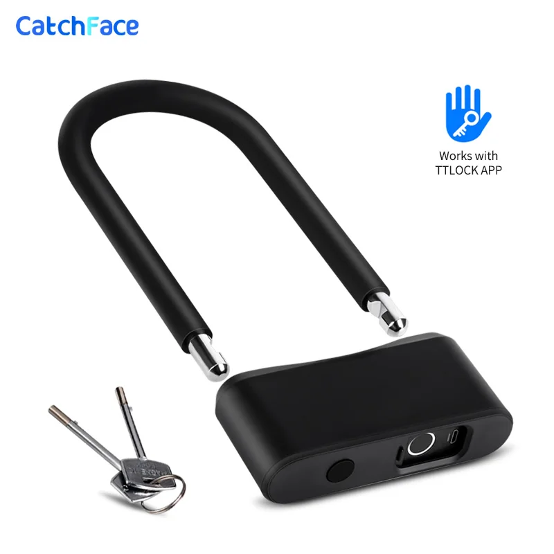 Nepremokavá Bluapp Control Bicycle U Shat Lock Lock Smart Bike Lock s tllock App Bezpečné bicykle Scooter Motocykle Zamknutie pre proti krádeži