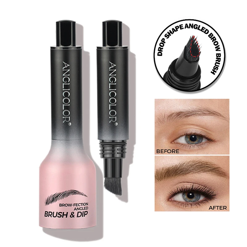 Nepremokavá ceruzka na obočie Black Brown Tint Tint Atrament Farbar Nová veľká kefa 2.0NATRATION Divoké obočie Zlepšenia krémové makeup