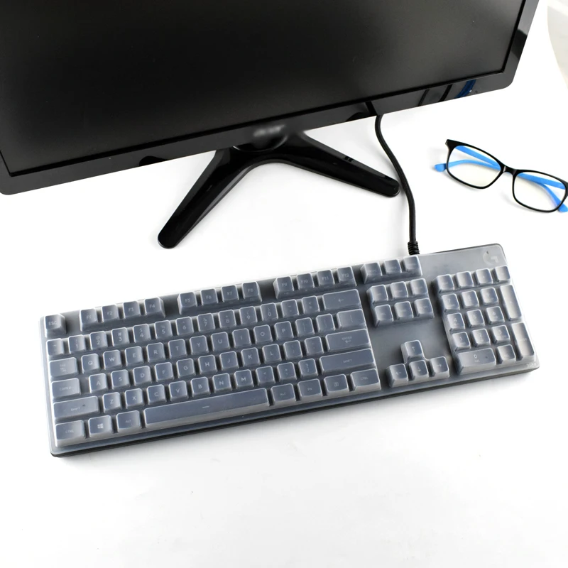 Nepremokavá prachodotesná farebná silikónová klávesnica Chránič pokožky pre Logitech G512