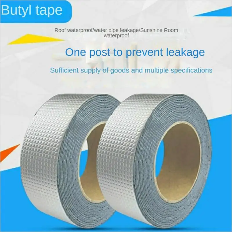 Nepremokavá páska vysoká teplota odporu hliníková fólia zahustená Butyl páska stena stena na streche Crack Crack Duct Oprava utesnená samoobslužná páska
