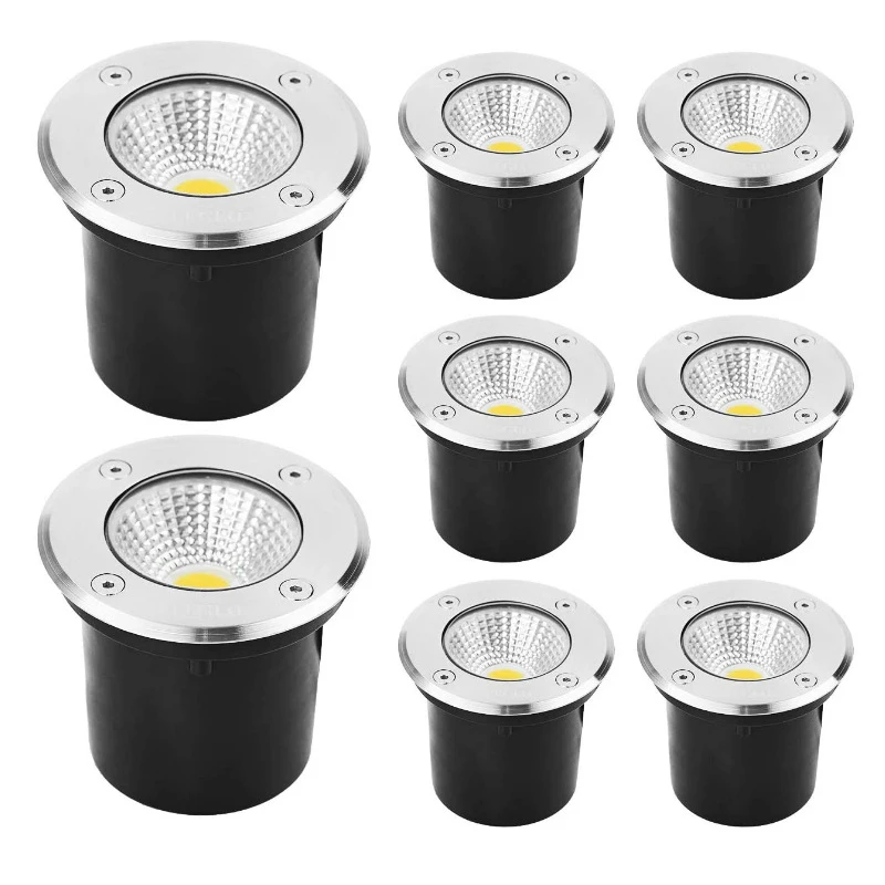 Nepremokavá vonkajšia LED škvrna IP67 5W 10W 15 W záhradné svetlá zakorenené zapustené paluby Light podzemné žiarovky Sightwalk osvetlenie 220V24V