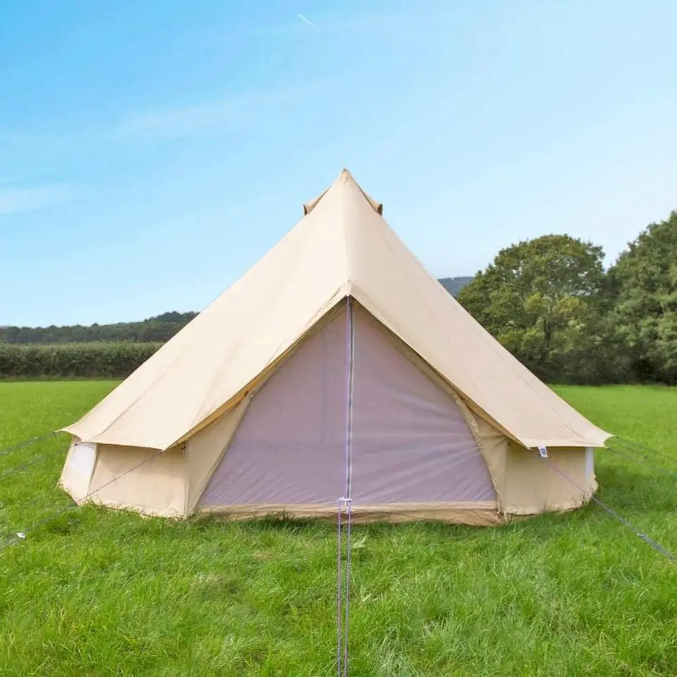 Nepremokavý 3 m 4m 5 m 6m 6m vonkajšie glamping luxusný bavlnený jurt stan