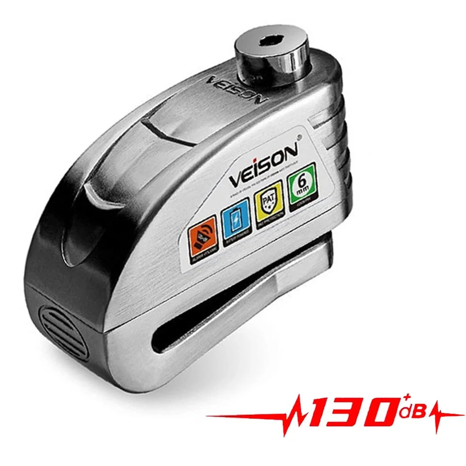 Nepremokavý motocykel Alarm Bike Bikt Security Anti krádež zámku Moto Rotor Disk Zamknutie výstrahy 130 dB