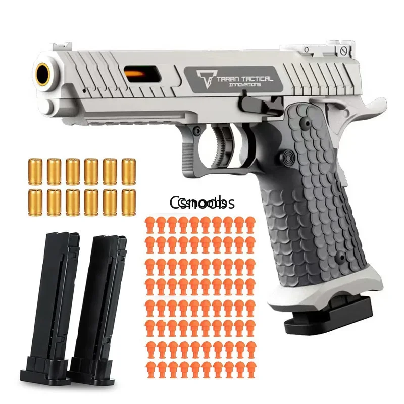 Nepretržité vystrelenie blowback 2011 Shell Hracie hračkárska pištoľ Outdoor Game Soft Bullet Pistol Prázdne zavesené airsoftové darčeky pre chlapcov