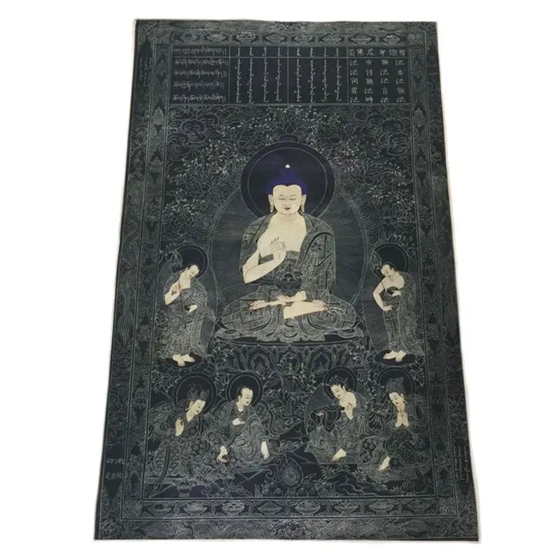 Nepál Thangka Buddha maľba dekoratívna maľba ručne maľovaná kraft papier feng shui starý chrám Thangka