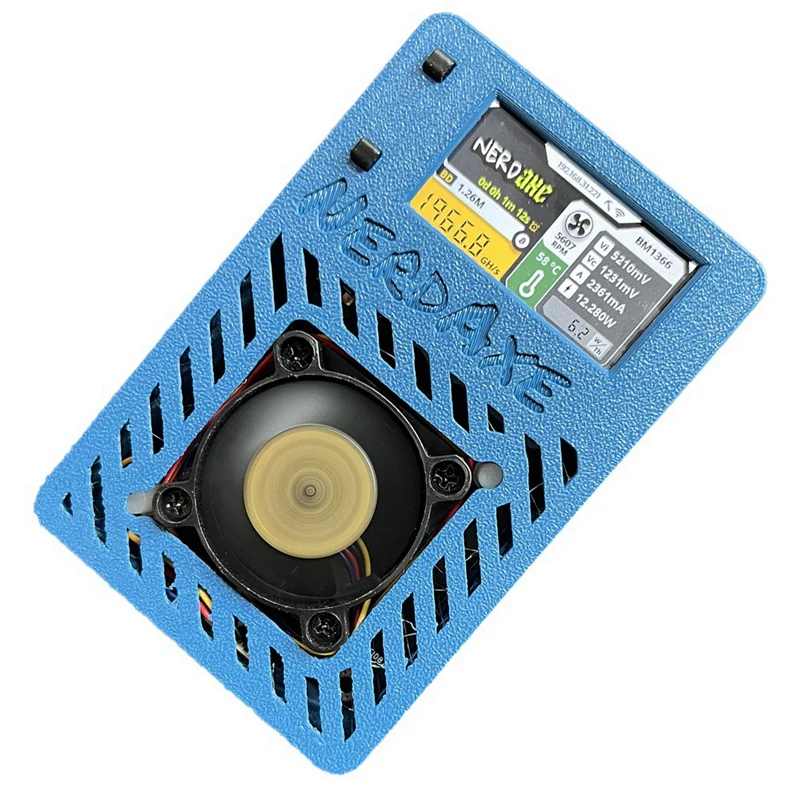 Nerdaxe Miner Nerdminer s displejom 500GH/S S19XP BM1366 ASIC BITAXE Bitcoin Micro-MINER LOTERY MINICKÁ MINICKÁ MINER BR Plug A