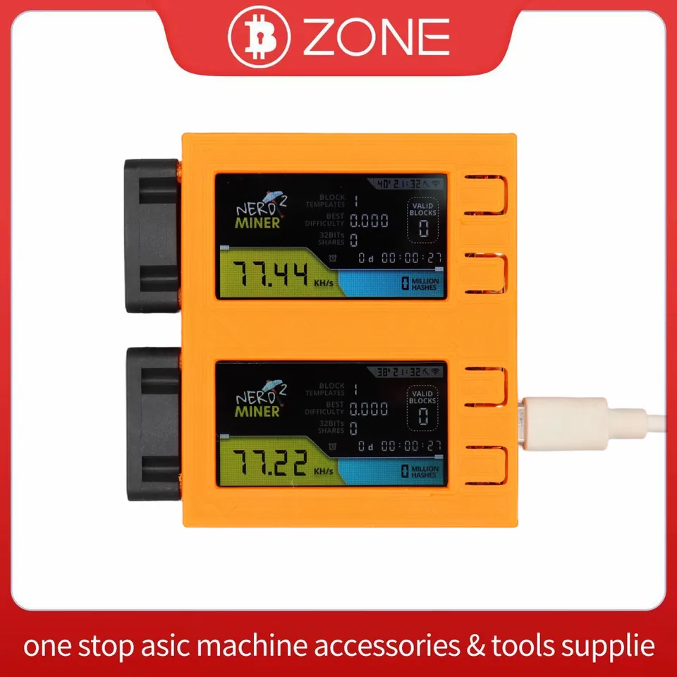 Nerdminer V2Pro 156KH/S S19 Tiny 78KH/S*2 T-Display S3 1,6,3 Bitcoin Solo Lottery Nerd Miner S19mini Win 6.25 BTC