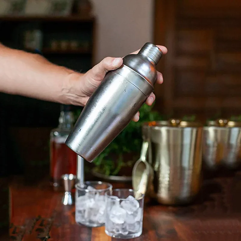 Nerezová koktail Shaker Barteding Tools Bartender Kit Boston Martini Sharker Drink Mixer 1pcs