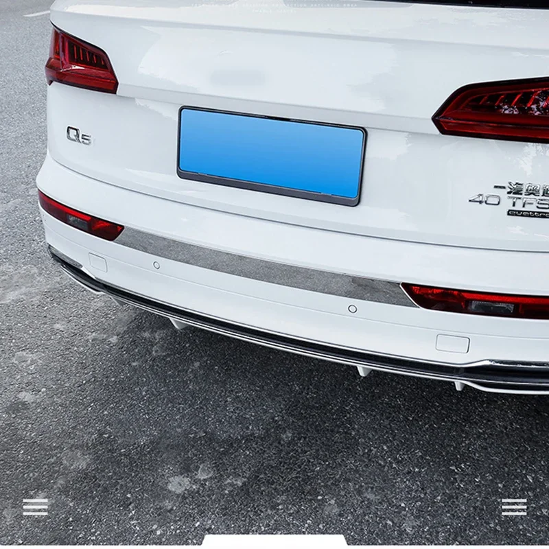 Nerezová oceľ zadná nárazníčka Tink Rifs pre Audi Q5 2017 2018 2019 2020 2021 2022 2023 2024 Ochrana proti štrbine