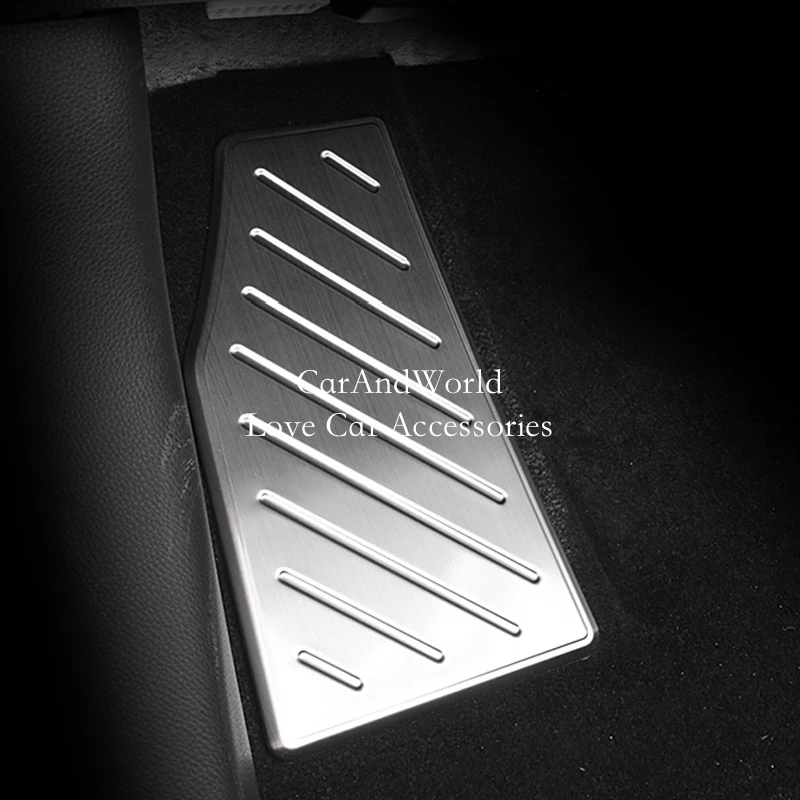 Nerezová ľavá stopa brzdová brzdová pedál Pedály TRIMS Foot REST PADS PANEL PANEL OBRADNÝ PRE OBCHODOVÝCH