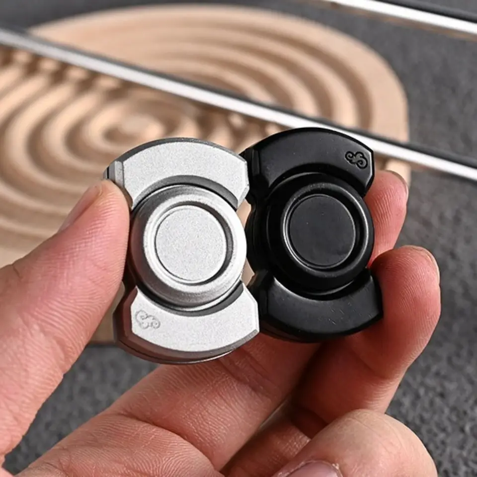Nerezové ocele 3 v 1 Fidget Spinner a Combo Slider Combo s kovovou kovovou hračkou pre hračku