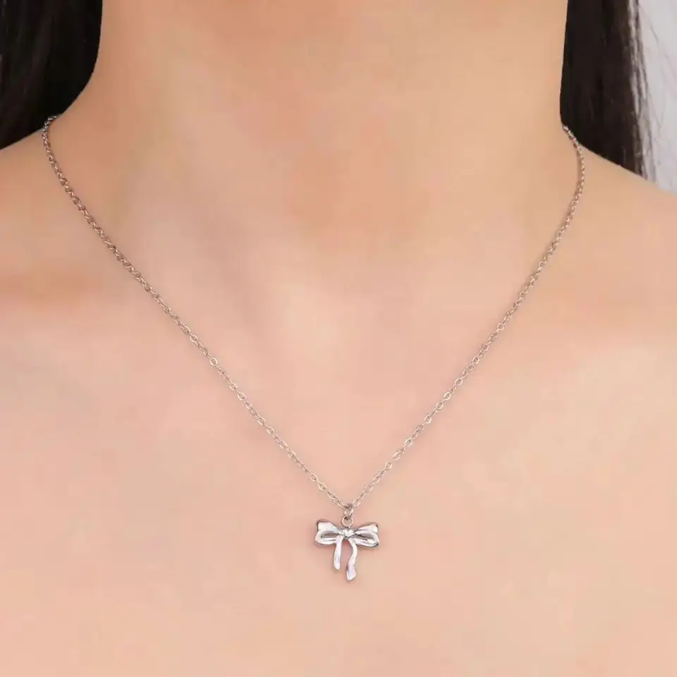 NESPRAVA ROMTONÁLNA NÁDELO BOWNONT NÁDEJ NA NEHODELÁRNE ZÁKAZNÍKA NEHODELNÁ KAMERNÁ ŠPANCE KPOP Módna svadobná módna módna trendy brehový reťazec reťazec darček
